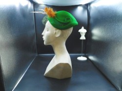 green velvet pillbox side